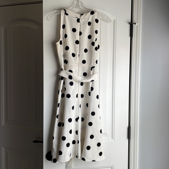Ann Taylor Factory Black and White Polka Dot Dress - Picture 2 of 5